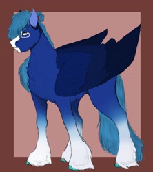 Size: 3389x3818 | Tagged: safe, artist:inisealga, derpibooru import, oc, oc only, oc:moon, pegasus, pony, coat markings, facial markings, glasses, male, pegasus oc, socks (coat marking), solo, stallion