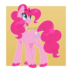 Size: 828x828 | Tagged: safe, artist:honeymews, derpibooru import, pinkie pie, earth pony, pony, female, solo