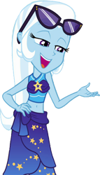 Size: 1444x2520 | Tagged: safe, artist:homersimpson1983, derpibooru import, edit, edited screencap, screencap, trixie, equestria girls, background removed, simple background, solo, sunglasses, sunglasses on head, transparent background