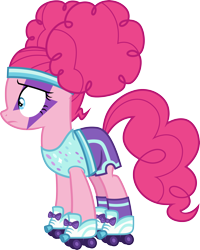 Size: 3000x3756 | Tagged: safe, artist:cloudy glow, derpibooru import, pinkie pie, earth pony, pony, scare master, .ai available, female, pinkie puffs, simple background, solo, transparent background, vector