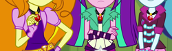 Size: 1808x543 | Tagged: safe, derpibooru import, edit, edited screencap, editor:incredibubbleirishguy, screencap, adagio dazzle, aria blaze, sonata dusk, equestria girls, rainbow rocks, composite screencap, female, gem, jewelry, panorama, pendant, the dazzlings, trio, trio female