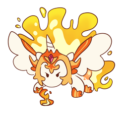 Size: 3000x3000 | Tagged: safe, artist:roxymadn3ss, derpibooru import, daybreaker, alicorn, chibi, chonky pony