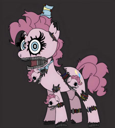 Size: 827x920 | Tagged: safe, artist:thebronypony123, derpibooru import, pinkie pie, pony, animatronic, female, five nights at freddy's, solo