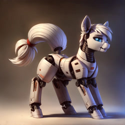 Size: 2176x2176 | Tagged: safe, ai content, derpibooru import, machine learning generated, earth pony, pony, robot, robot pony, solo