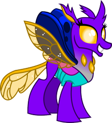 Size: 652x712 | Tagged: safe, artist:mariofan345, derpibooru import, oc, oc only, oc:wonder tail, changedling, changeling, changedling oc, changeling oc, cute, female, simple background, solo, transparent background