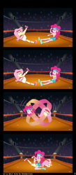 Size: 6000x13777 | Tagged: safe, artist:n0kkun, artist:nok_2, derpibooru import, fluttershy, pinkie pie, human, comic:fry cook games, equestria girls, comic, commission, converse, duo, duo female, female, jewelry, reference, ring, shoes, show accurate, spongebob reference, spongebob squarepants, vector
