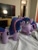 Size: 3072x4096 | Tagged: safe, artist:jargon scott, derpibooru import, twilight sparkle, unicorn twilight, pony, unicorn, autism to autism communication, boop, duality, female, filly, filly twilight sparkle, foal, hotel room, identity crisis, irl, noseboop, photo, plushie, self paradox, self ponidox, squatpony, twiggie, younger