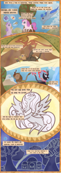 Size: 6075x17197 | Tagged: safe, artist:mr100dragon100, derpibooru import, alicorn, dragon, earth pony, griffon, kirin, nirik, pegasus, unicorn, comic:throne of dracula the secret world, comic, day, night