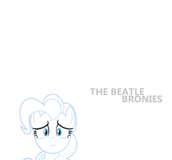 Size: 800x742 | Tagged: safe, artist:beatlebrony, derpibooru import, pinkie pie, earth pony, pony, album cover, female, looking at you, mare, solo, the beatles, the white album