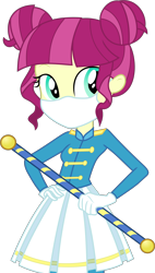 Size: 3700x6500 | Tagged: safe, artist:anonimowybrony, artist:brokenadam, derpibooru import, majorette, baton switch, baton twirler, canterlot high, clothes, coronavirus, covid-19, face mask, gloves, mask, simple background, solo, transparent background