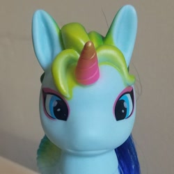 Size: 500x500 | Tagged: safe, derpibooru import, alicorn, pony, bootleg, colored horn, eyeshadow, female, gradient horn, horn, lanyi, makeup, solo, toy