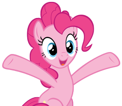 Size: 9370x8182 | Tagged: safe, artist:andoanimalia, derpibooru import, pinkie pie, earth pony, the last laugh, female, simple background, solo, transparent background, vector