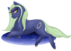 Size: 2800x2013 | Tagged: safe, artist:loopina, derpibooru import, oc, oc:sockette, earth pony, cute, cutie mark, female, lying, mare, poctober, simple background, solo, transparent background