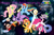 Size: 3000x2000 | Tagged: safe, artist:cloudyglow, artist:emeraldblast63, artist:user15432, derpibooru import, fluttershy, pinkie pie, rainbow dash, spike, sunset shimmer, twilight sparkle, twilight sparkle (alicorn), alicorn, dragon, earth pony, original species, pegasus, pony, unicorn, anniversary, baby luma, black hole, comet, crossover, fairy, fairy pony, fairy wings, female, flying, flying mario, galaxy, happy anniversary, luma, male, mario, milky way galaxy, nintendo, open mouth, open smile, planet, princess rosalina, rosalina, shooting star, smiling, space, sparkly wings, spiral galaxy, stars, super mario bros., super mario galaxy, winged spike, wings