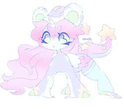 Size: 2500x2200 | Tagged: safe, artist:bianhil, derpibooru import, oc, oc:pandi serna, alicorn, pony, adopted, alicorn oc, female, horn, mare, original character do not steal, pink, wings