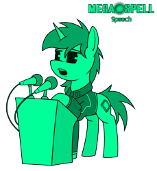Size: 4300x4700 | Tagged: safe, artist:dacaoo, derpibooru import, oc, oc only, oc:littlepip, pony, unicorn, fallout equestria, absurd resolution, clothes, female, jumpsuit, megaspell (game), microphone, monochrome, pip-pony, pipbuck, simple background, smiling, solo, transparent background, vault suit