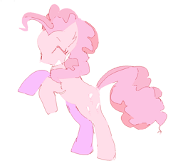 Size: 988x922 | Tagged: safe, artist:fluttershyes, derpibooru import, pinkie pie, earth pony, pony, g4, simple background, solo, white background