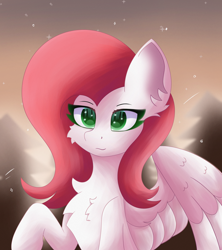 Size: 3200x3600 | Tagged: safe, artist:gaffy, derpibooru import, oc, oc only, pegasus, pony, absurd file size, birthday gift, cheek fluff, chest fluff, ear fluff, ears, pegasus oc, solo, wings