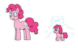 Size: 903x560 | Tagged: safe, artist:dsstoner, pinkie pie, earth pony, pony, female, mare, onomatopoeia, pinktober, plushie