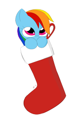 Size: 5000x8000 | Tagged: safe, artist:25ultragamer, derpibooru import, rainbow dash, christmas, christmas stocking, cute, dashabetes, holiday, simple background, solo, transparent background