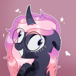 Size: 2048x2048 | Tagged: safe, artist:artsypaws, derpibooru import, oc, oc only, oc:artsypaws, pony, unicorn, chest fluff, ear fluff, ears, fluffy, gradient background, self insert, solo