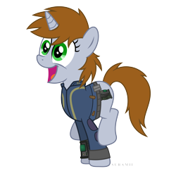 Size: 6500x6500 | Tagged: safe, artist:suramii, derpibooru import, oc, oc only, oc:littlepip, pony, unicorn, fallout equestria, absurd resolution, clothes, cute, female, jumpsuit, mare, ocbetes, pipabetes, simple background, solo, transparent background, vault suit, vector