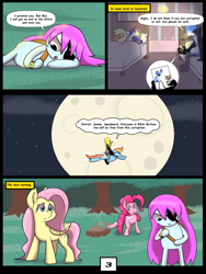 Size: 6000x8000 | Tagged: safe, artist:chedx, derpibooru import, applejack, fluttershy, pinkie pie, rainbow dash, rarity, earth pony, pegasus, unicorn, comic:learning with pibby glitch battles, g4, comic, commission, community related, corrupted, crossover, error, fanfic, glitch, mordecai, multiverse, pibby, regular show, rigby (regular show), spongebob squarepants, spongebob squarepants (character)