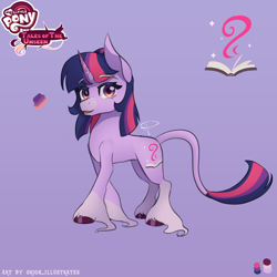 Size: 4096x4096 | Tagged: safe, artist:orion_illustrates, derpibooru import, twilight sparkle, unicorn, comic:tales of the unseen, female, long tail, redesign, reference, short hair, simple background, solo, tail