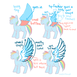 Size: 3000x3000 | Tagged: safe, artist:leopardsnaps, derpibooru import, pegasus, pony, how to draw, implied rainbow dash, instructions, simple background, solo, tutorial, white background, wings