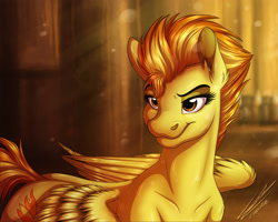 Size: 2500x2000 | Tagged: safe, artist:lupiarts, derpibooru import, spitfire, pegasus, pony, solo