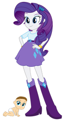 Size: 827x1548 | Tagged: safe, artist:josephpatrickbrennan, derpibooru import, rarity, oc, equestria girls, belt, boots, clothes, high heel boots, shirt, shoes, simple background, skirt, transparent background