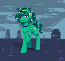 Size: 1060x1000 | Tagged: safe, artist:terrafomer, derpibooru import, earth pony, pony, bracelet, choker, ear piercing, earring, female, jewelry, mare, piercing, ponified, rottytops, shantae, solo, species swap