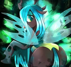 Size: 600x571 | Tagged: safe, artist:dun, queen chrysalis, changeling, changeling queen, ass, butt, female, gyat, gyatt