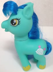 Size: 940x1280 | Tagged: safe, derpibooru import, earth pony, pony, bangs, bootleg, golden eyes, open mouth, photo, toy