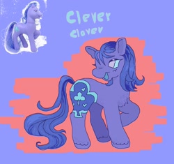 Size: 1466x1376 | Tagged: safe, artist:larvaecandy, derpibooru import, earth pony, pony, g2, clever clover, solo, toy interpretation