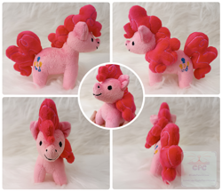 Size: 4935x4261 | Tagged: safe, artist:cutepencilcase, derpibooru import, pinkie pie, earth pony, pony, beady eyes, irl, photo, plushie, potato pony, solo