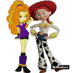 Size: 1080x1080 | Tagged: safe, artist:cutler1228, derpibooru import, adagio dazzle, better together, equestria girls, g4, jessie (toy story), simple background, solo, transparent background