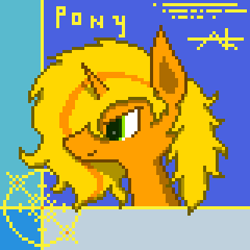 Size: 320x320 | Tagged: safe, artist:star flame, derpibooru import, oc, oc:star flame, pony, unicorn, male, pixel art, solo