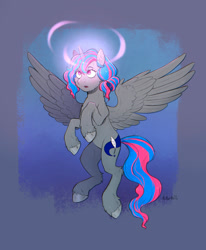 Size: 1280x1556 | Tagged: safe, artist:birdoffnorth, derpibooru import, oc, oc only, alicorn, pony, alicorn oc, horn, solo, wings