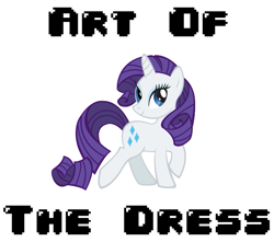 Size: 775x684 | Tagged: safe, artist:durpy, artist:polygonical, derpibooru import, edit, rarity, pony, unicorn, g4, season 1, suited for success, 8-bit, art of the dress, female, game boy, mare, raised hoof, raised leg, simple background, smiling, solo, song cover, stock vector, vector, white background