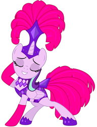 Size: 5310x6911 | Tagged: safe, artist:shieldwingarmorofgod, derpibooru import, starlight glimmer, alicorn, pony, g4, absurd resolution, alicornified, eyes closed, female, folded wings, grin, mare, race swap, showgirl, simple background, smiling, solo, starlicorn, transparent background, vector, wings, xk-class end-of-the-world scenario