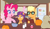 Size: 1262x720 | Tagged: safe, artist:kurisumuffins, derpibooru import, applejack, big macintosh, gabby, gilda, granny smith, pinkie pie, scootaloo, earth pony, griffon, pegasus, pony, g3, g4, alternate universe, applepie, food, glasses, parent:applejack, parent:pinkie pie, parents:applepie, pegasus pinkie pie, pepper, pumpkin, race swap, refrigerator, salt, sugar (food)