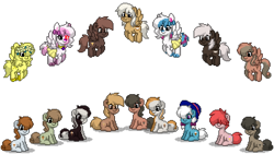 Size: 1920x1080 | Tagged: safe, artist:topsangtheman, derpibooru import, oc, oc only, alicorn, earth pony, hybrid, pegasus, pony, rabbit, animal, simple background, transparent background