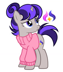 Size: 1280x1464 | Tagged: safe, artist:vi45, derpibooru import, oc, oc only, pony, unicorn, clothes, female, mare, simple background, solo, sweater, white background