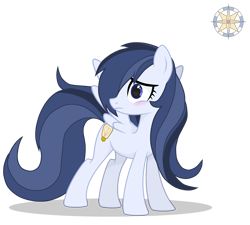 Size: 3000x2700 | Tagged: safe, artist:r4hucksake, derpibooru import, oc, oc only, oc:afterlight, pegasus, pony, blushing, female, mare, solo