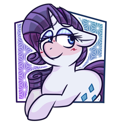 Size: 1203x1234 | Tagged: safe, artist:scribblyfilly, derpibooru import, rarity, pony, unicorn, g4, blushing, female, mare, simple background, smiling, solo, transparent background