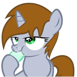 Size: 512x512 | Tagged: safe, derpibooru import, edit, oc, oc only, oc:littlepip, pony, unicorn, fallout equestria, simple background, soap, solo, this will end in death, transparent background