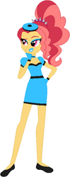 Size: 255x642 | Tagged: safe, artist:sturk-fontaine, derpibooru import, oc, oc only, oc:scarlet dawn, human, fanfic:her way with words, equestria girls, base used, beret, blue lipstick, breasts, cleavage, clothes, dress, hat, latex, latex dress, lipstick, magical lesbian spawn, offspring, parent:adagio dazzle, parent:sunset shimmer, ponytail, simple background, solo, white background