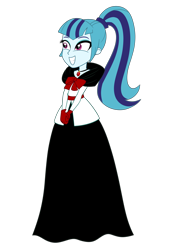 Size: 2500x3336 | Tagged: safe, artist:nie-martw-sie-o-mnie, derpibooru import, sonata dusk, human, equestria girls, g4, clothes, dress, long dress, long skirt, simple background, skirt, solo, transparent background