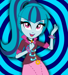 Size: 841x930 | Tagged: safe, artist:paco777yuyu, derpibooru import, sonata dusk, equestria girls, g4, female, hypnosis, solo